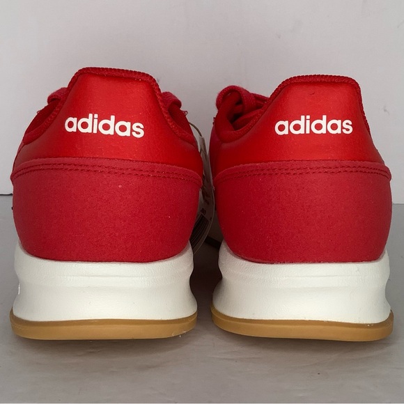 New Adidas Run 70’s 2.0 Red,White Athletic Unisex Kids Low Top Sneakers Sz 7 - Picture 6 of 11